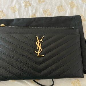 Yves St Laurent Wristlet perfect condition. Black